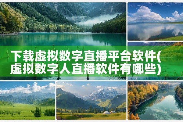 下载虚拟数字直播平台软件