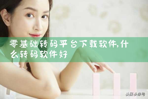 零基础转码平台下载软件