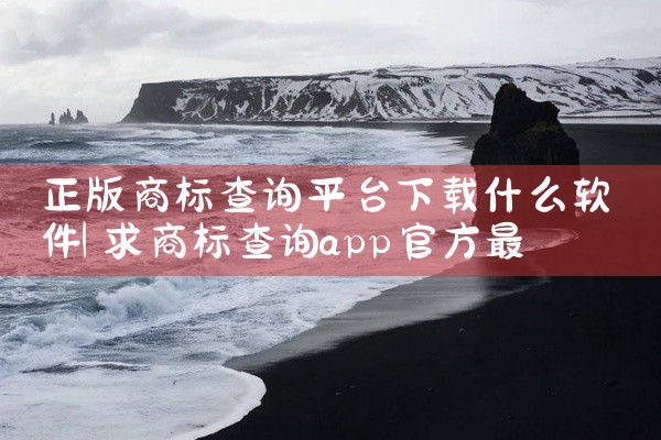 正版商标查询平台下载什么软件